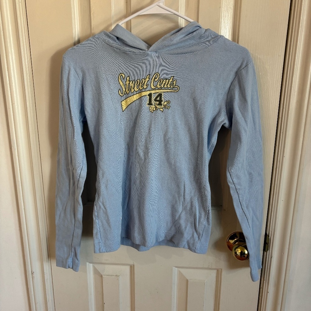 Vintage y2k street cents blue hoodie * accepting offers